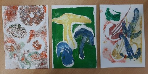 Fungus print &ndash; Pilzspuren auf Papier